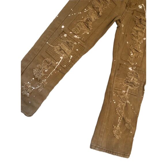 Boys Brown Distressed Jeans - Size 7 - BRAND NEW - Picture 3 of 10